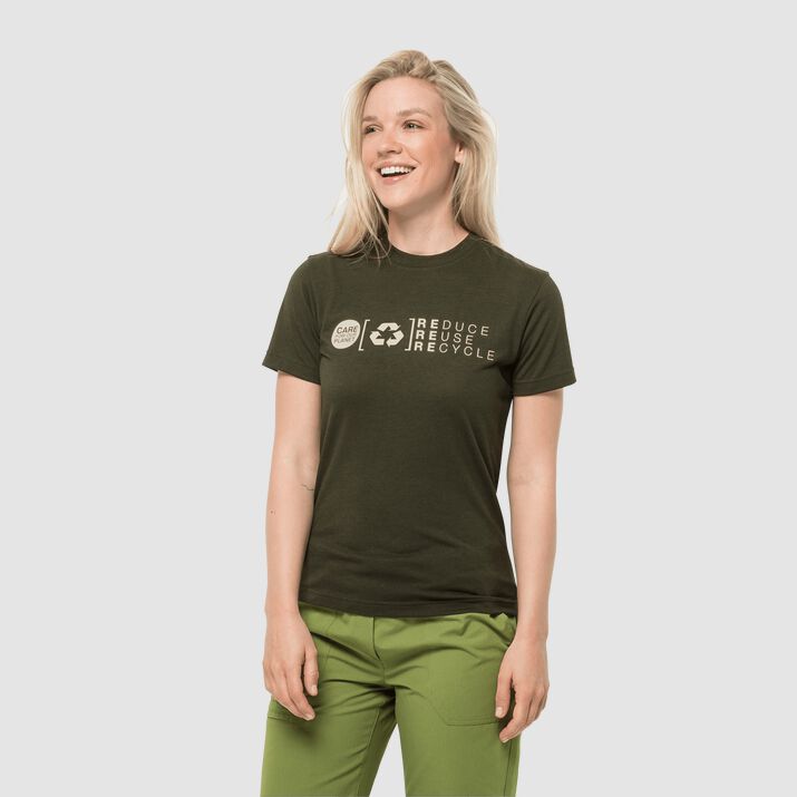 Jack Wolfskin Womens Nature Relief T-shirt Green 184965OQI